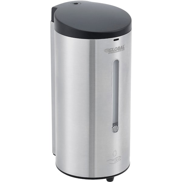 Global Industrial Automatic Foam Soap/Sanitizer Dispenser, 700 ml, Stainless Steel 641521 - main
